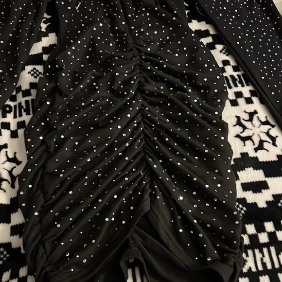 Akira Rhinestone Hooded Dress (Small) - Picture 3 of 4